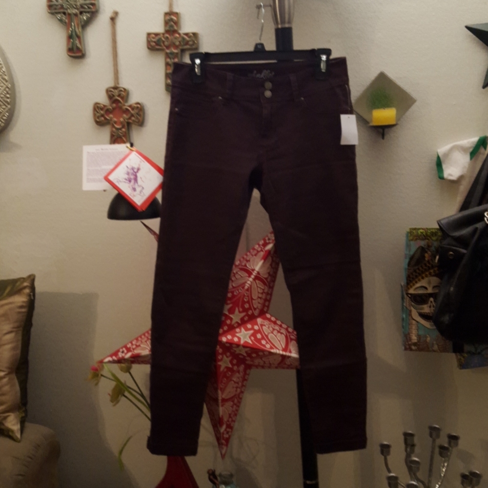 YMI purpley brown anklet jeans